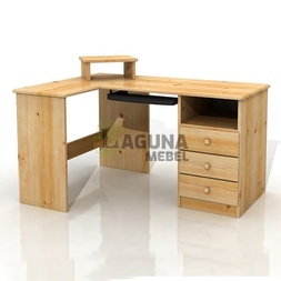Угловой письменный стол № 16 из дерева